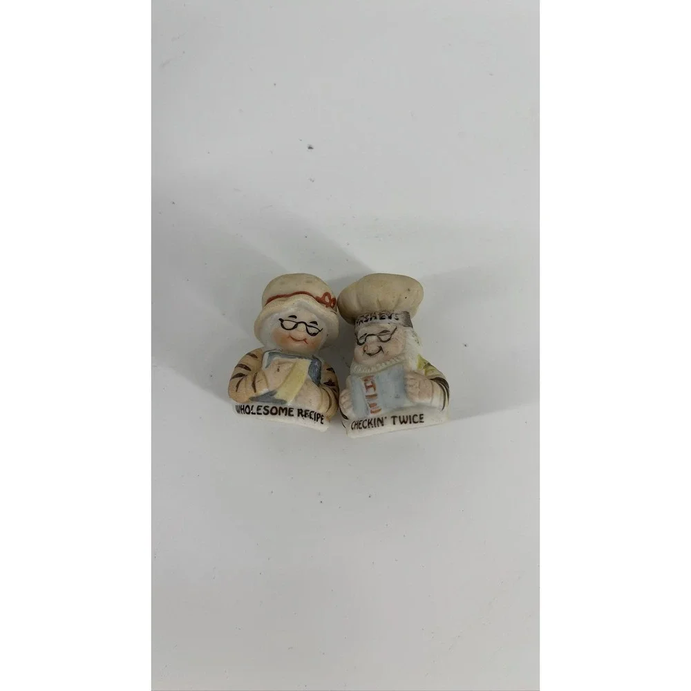 Hershey's‎ JH Schuler Bisque Candy Baker Thimbles Checkin Twice Set